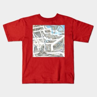 geisel library the brutalist brutalismus modern architecture building art Kids T-Shirt